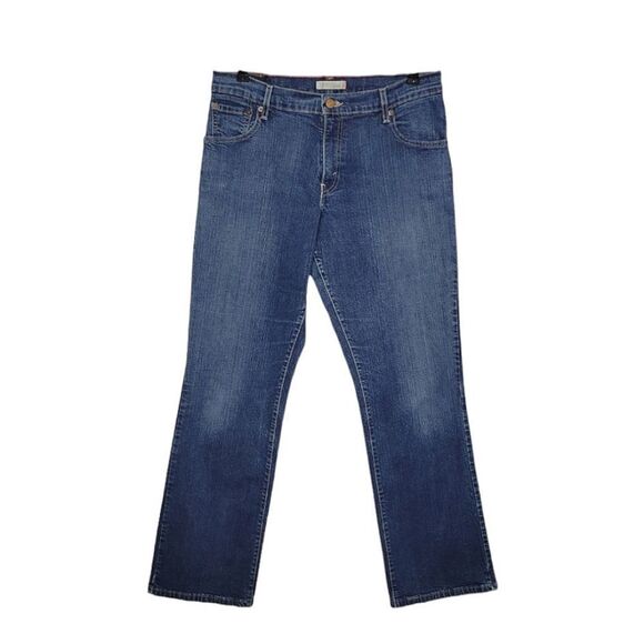 Levi's Dark Wash Relaxed 550 Boot Cut Denim Blue Jeans Size 12L - Picture 1 of 6